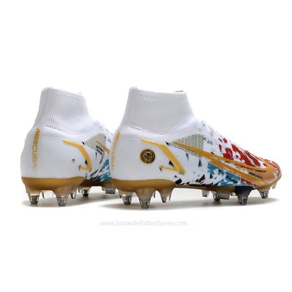 Nike Mercurial Superfly Elite SG PRO AC Blanco Rojo Oro